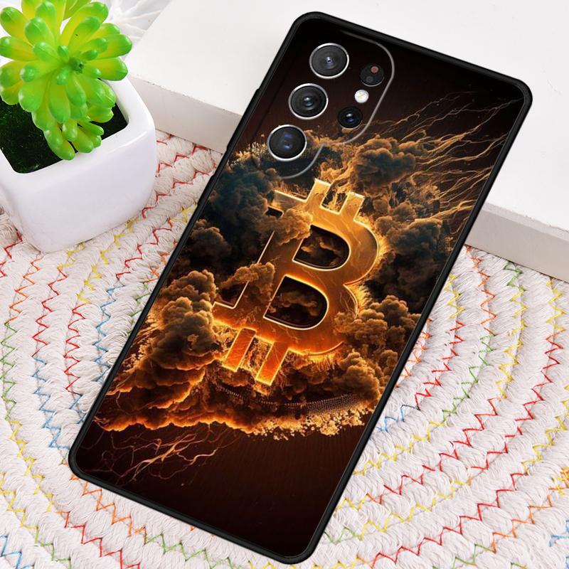Мягкий чехол для телефона Bitcoin BTC для Samsung Galaxy note 10 pro S26 Ultra S23 S24 FE S25 S21 S22 PLUS ударопрочный