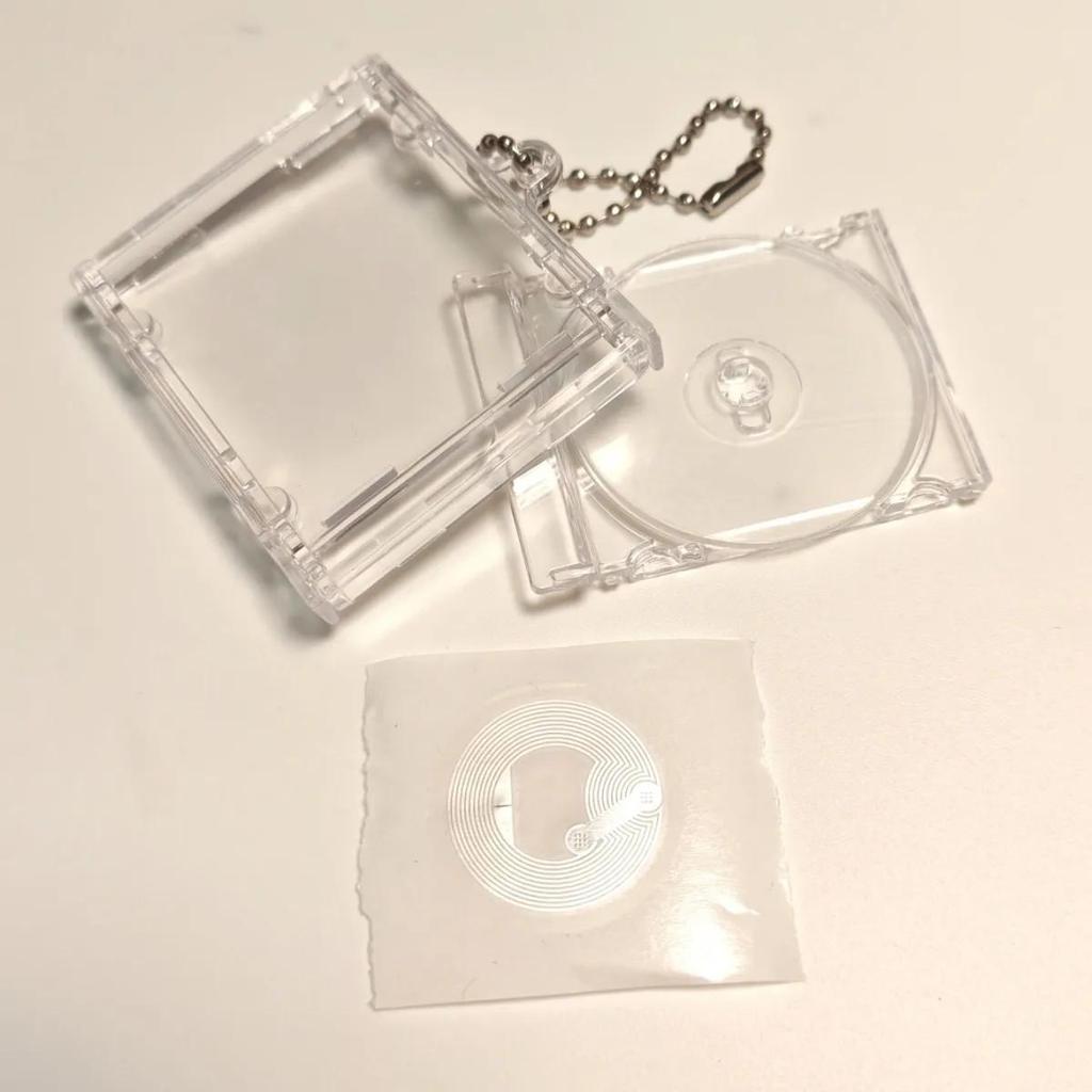 Acrylic CD Case Keychain Pendant - Custom Star Album Merchandise with NFC Support