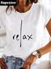 Clothes Ladies Summer T Clothing Print Fashion Casual T-shirts Letter 90s Trend Cute Short Sleeve Women FeUnisex Graphic Tee