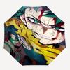 1 шт. Уличный зонт с дизайном My Hero Academia - Автоматическое открытие/закрытие, Портативная 3-складная конструкция, Железный каркас с 8 спицами - Идеальный подарок для поклонников,