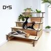 5-Tier Wooden Display Stand Tabletop Multi-tier Storage Rack Tiered Display Riser Stand for Plants Cupcakes Collectibles Farmers Markets