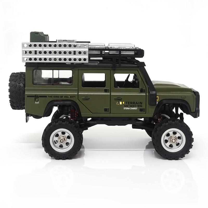 1/28 Scale 4WD 2.4Ghz Simulation Remote Control Off-Road Climbing Car with Front and Rear Lights Vehicle Model Toy