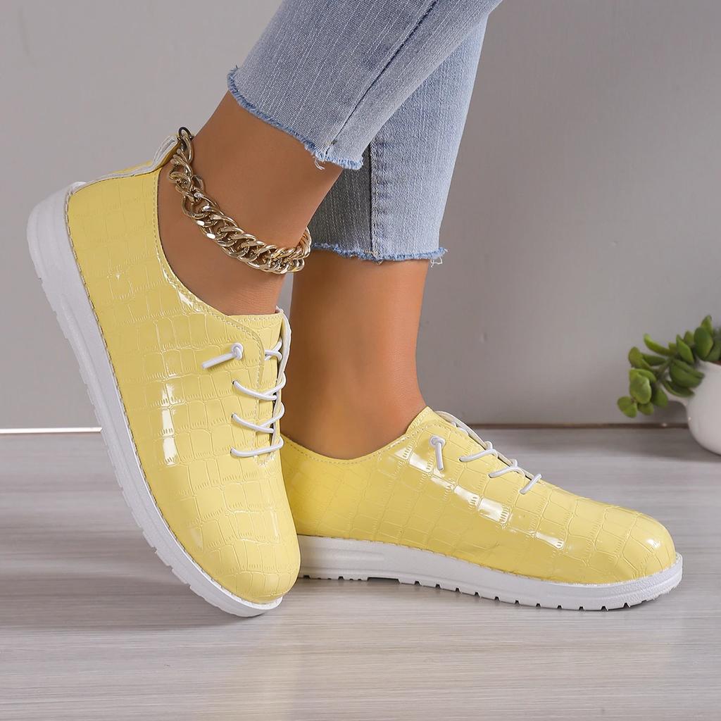 Women Sneakers  Fashion Lace Up Women Casual Breathable Shoes Soft Vulcanized Flat Walking Shoes Women Zapatos De Mujer