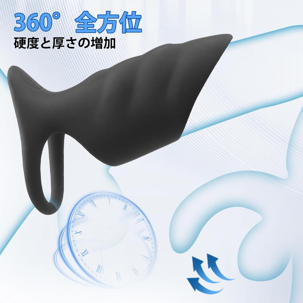 QUWANNICE Penis Ring Cock Ring Dual Motor 10 Remote Control Glans Vibrator Electric Vibrator Strong Vibration Male Adult Toy Made of Highly Elastic