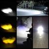 Led Motorcycle Light High Low Beam Owl Design Strobe Spotlights Accessories Scooter Dual Color Running Lamp Fog Light Headlight