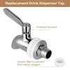 Leeseph Beverage Dispenser Replacement Spigot, Stainless Steel Dispenser Faucet Cold Beer Drink Juice Wine Barrel Faucet