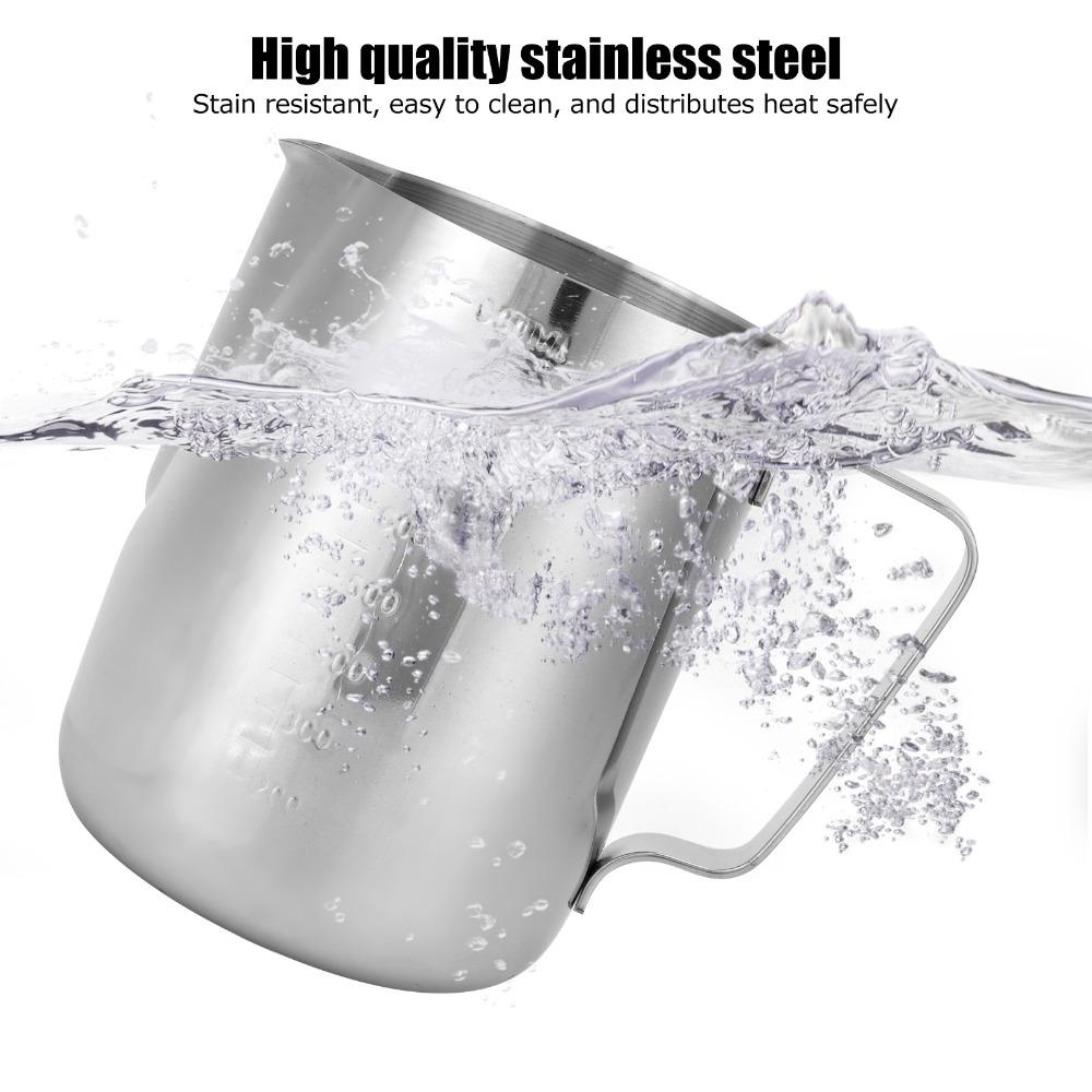Stainless Steel Coffee Latte Cup 1000ml Frothing Cup Milk Frothing Pitcher Coffee Latte Craft