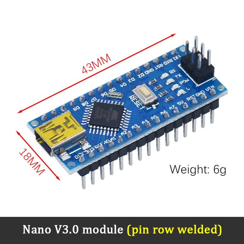 Акция для arduino Nano 3,0 Atmega328, совместимая плата с контроллером WAVGAT, модуль PCB, макетная плата без USB V3.0