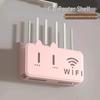 Wall-Mounted Wireless Router Storage Shelf and TV Set-Top Box Organizer