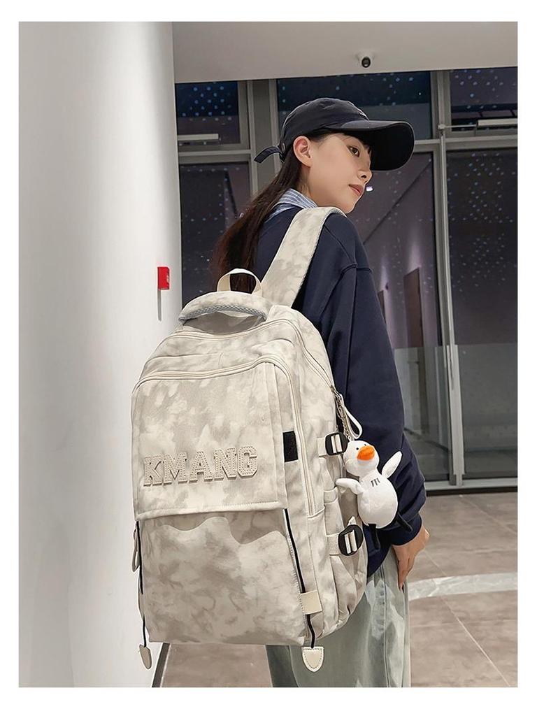 Trendy Graffiti Backpack for Junior High To College Students - Unisex, Large Capacity, Double Shoulder