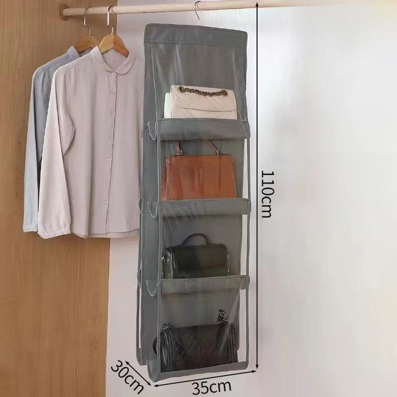 Hanging Handbag Organizer Storage Bags for Women Handbag Bag Hanger Transparent Home Closet Clothing  Dust-proof Organizer