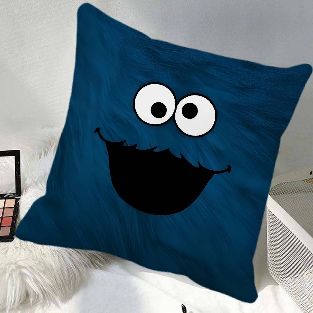 CCookies Play MMonster Pillow Case Square Pillow Bedroom Sofa Leisure Comfort Cushion Car Home Decoration