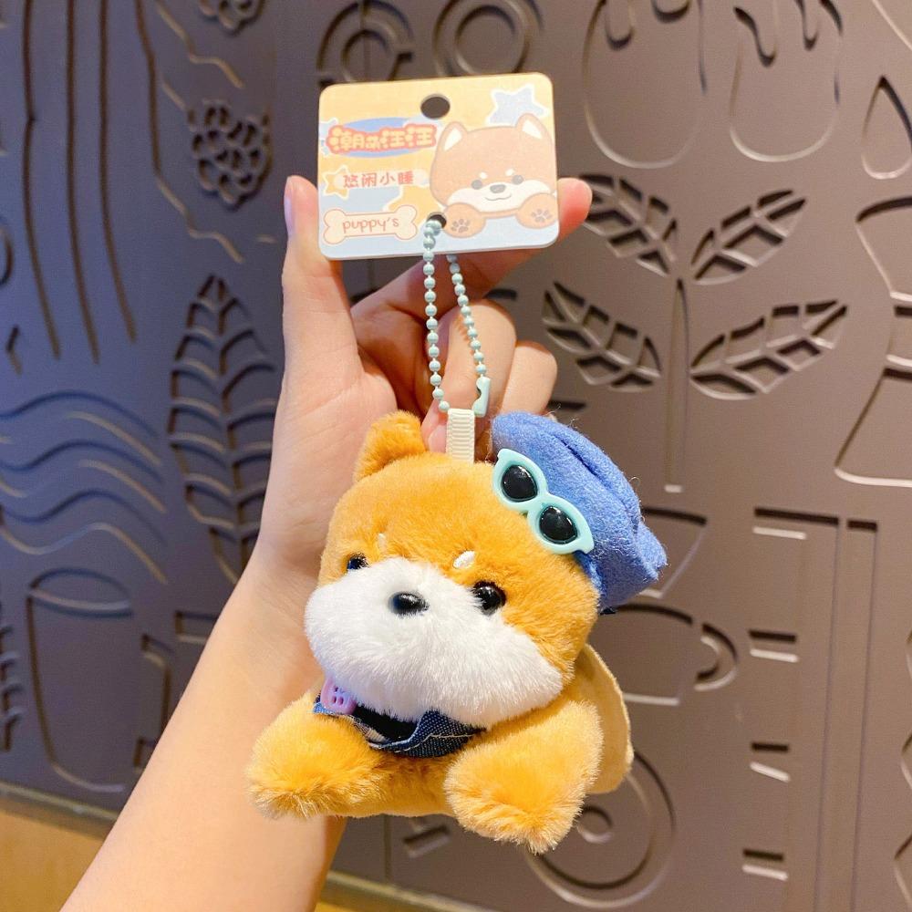 Cartoon Dog Doll Pendant Stuffed Dog Plush Pendant Dog Plush Toy Keychain Home Decor