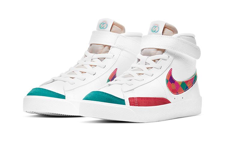 Nike Blazer 77 'CNY Mid top Kids' Skateboarding Shoes White Red Green Kids' DD8490-163