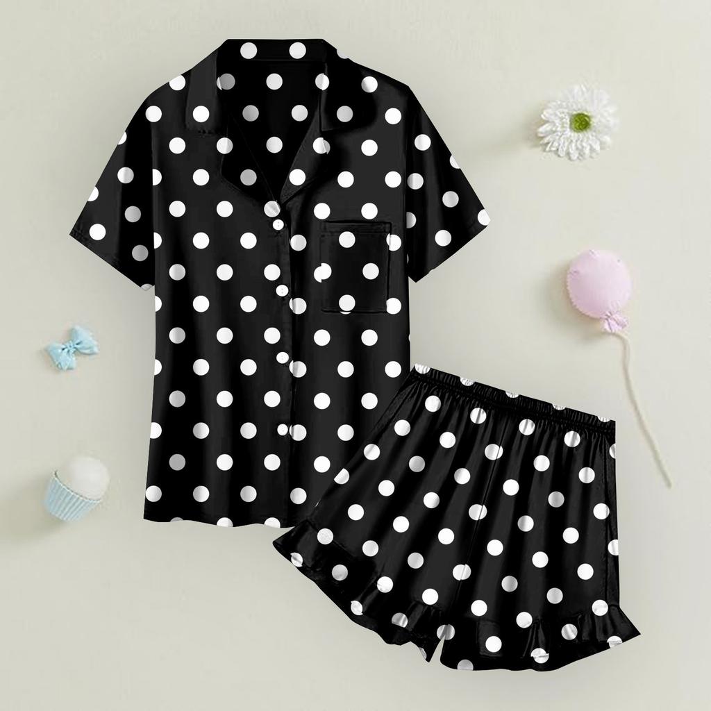 Детская домашняя одежда Пижамный комплект Топ с коротким рукавом Шорты Комплект из двух предметов Верхняя одежда Игровой кардиган Одежда