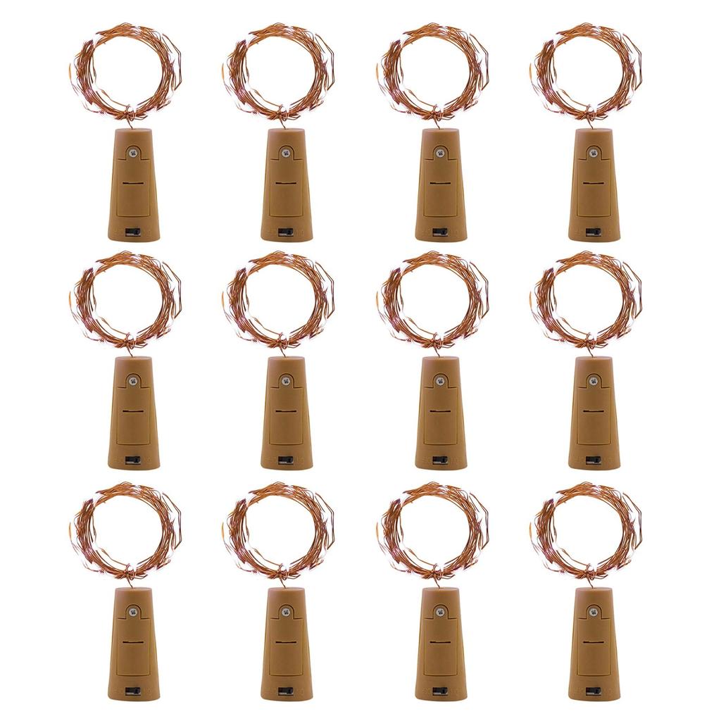 Светодиодные гирлянды для бутылок в форме пробки для рождественской свадьбы