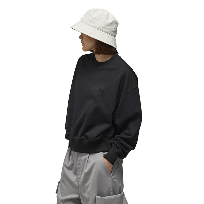 Y-3 Ft Crew Sweat однотонный круглый вырез пуловер свитшот женский свитшот черный 50-IV5567