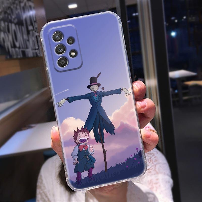 Прозрачный чехол для Samsung Galaxy A52 A51 A53 A72 A71 A73 A32 A31 A33 A22 A11, чехлы Хаяо Миядзаки, аниме «Ходячий замок Хаула»