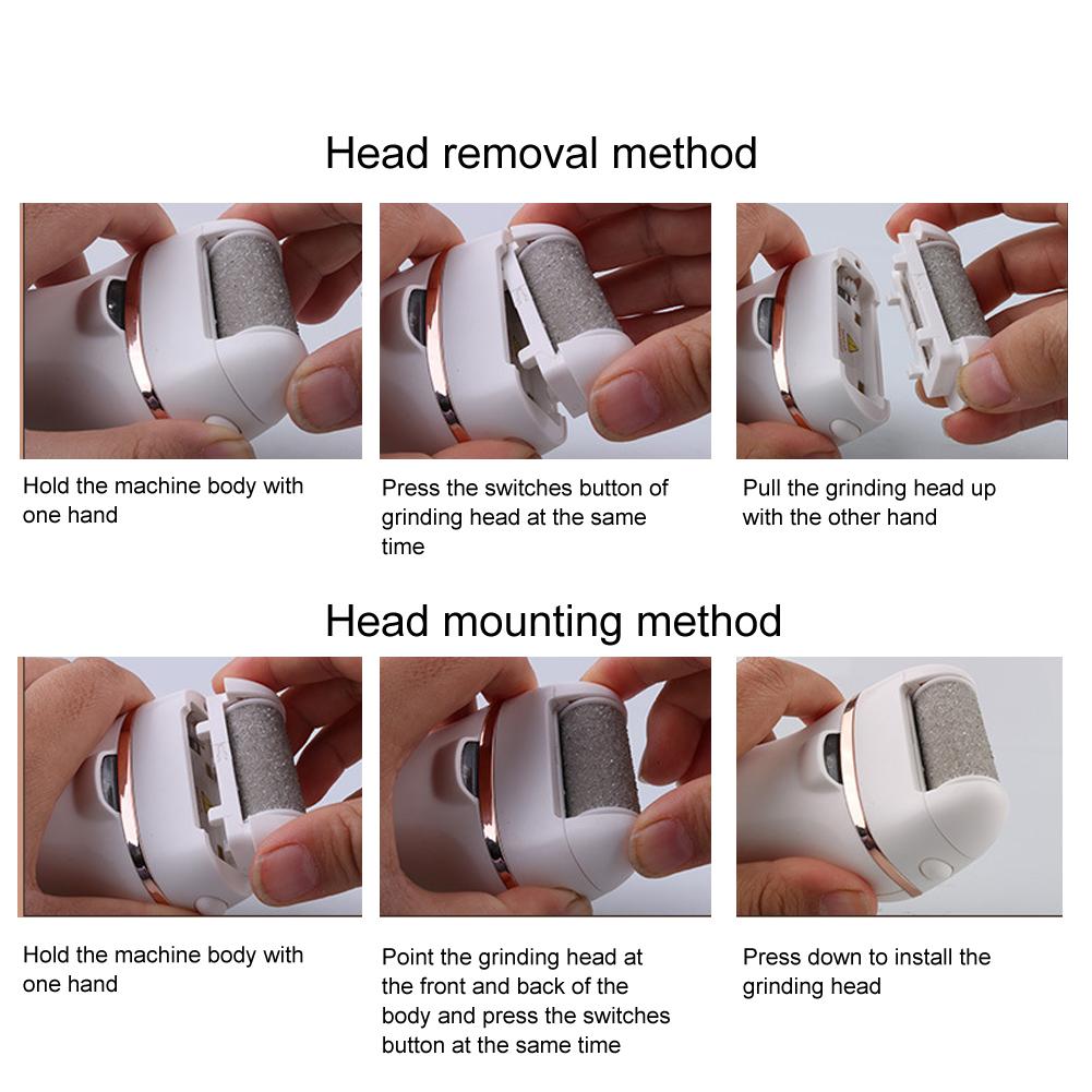 Электрический педикюрный инструмент JINDING, пилка для удаления мозолей, водонепроницаемый цифровой дисплей, педикюрный инструмент