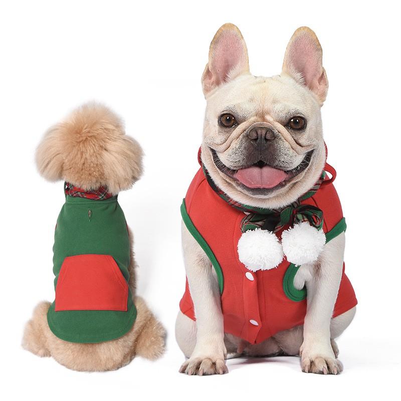 Halloween Pet Dog Vest Warm Fleece Hoodie Small To Large Breeds Winter Casual Outfit