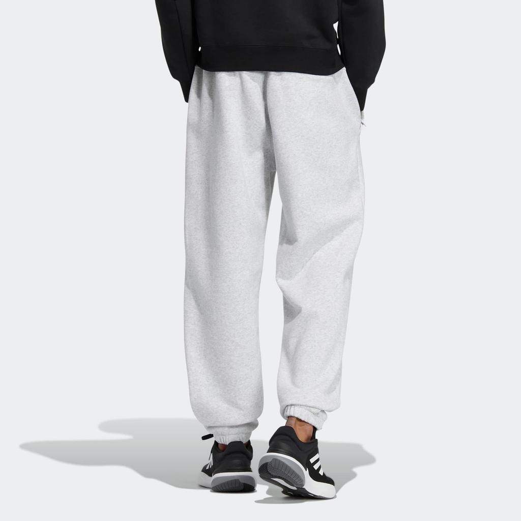 Adidas Letter Pants Knitted Sweatpants Men's Light Gray IB2721
