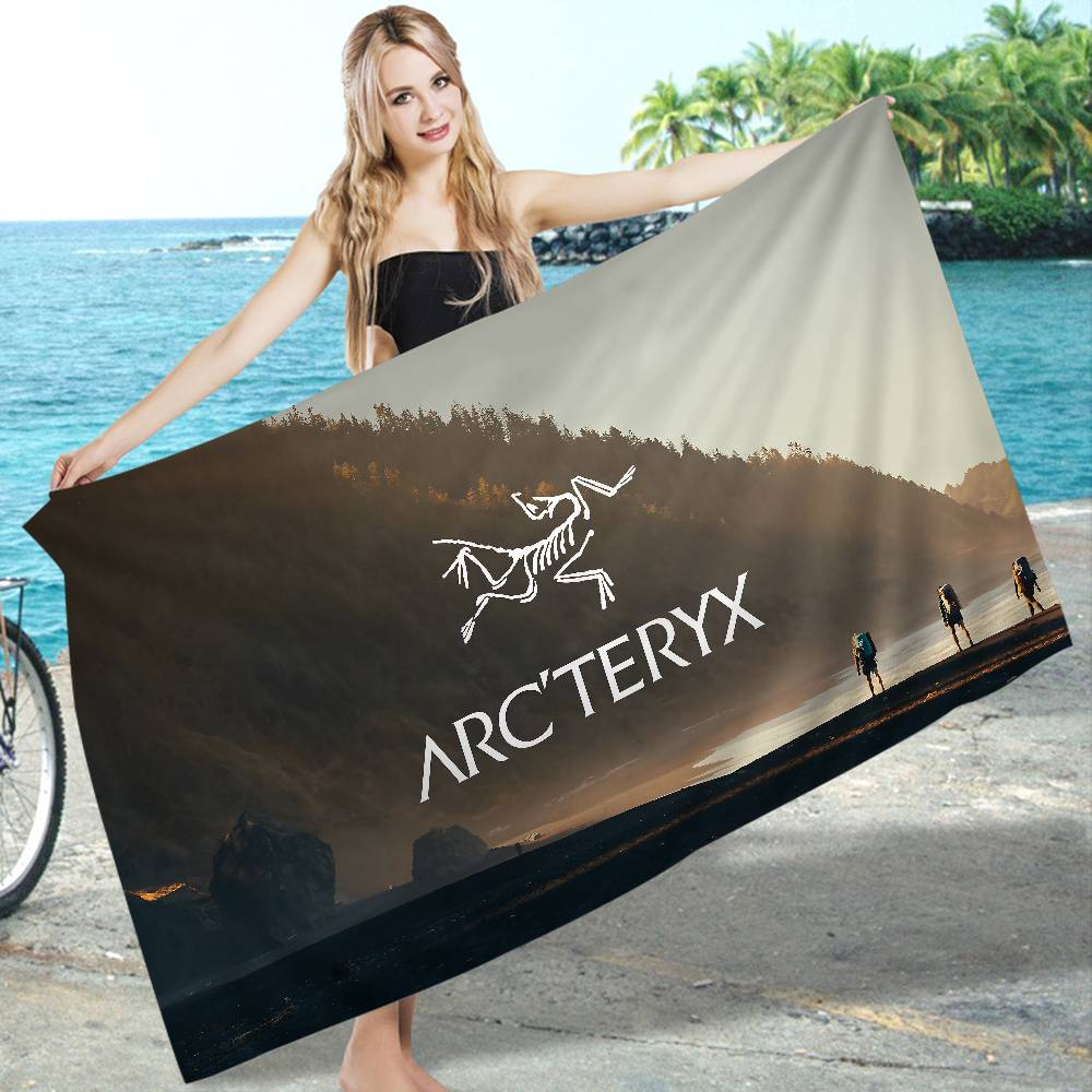Бренд для активного отдыха A-Arc Teryx Пляжное полотенце Цветные банные полотенца Для девочки Микрофибра Быстросохнущее Свободное от песка Пляж Спа Бассейн