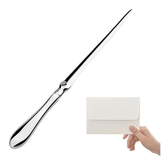 Letter Opener, Total Length 23cm, Envelope Opener Knife, Zinc Alloy Paper Knife, Letter Slitter, Lig