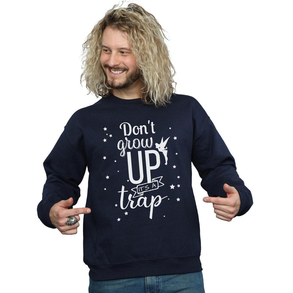 Disney Mens Tinker Bell Don´t Grow Up Sweatshirt