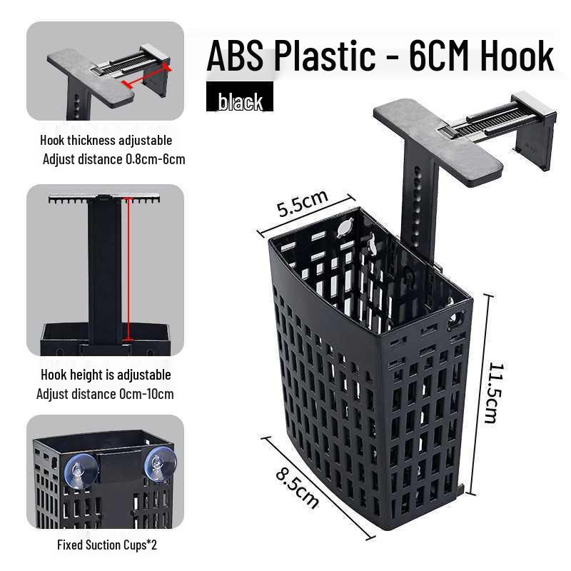 Adjustable Acrylic Hydroponic Basket for Large Fish or Turtle Tanks