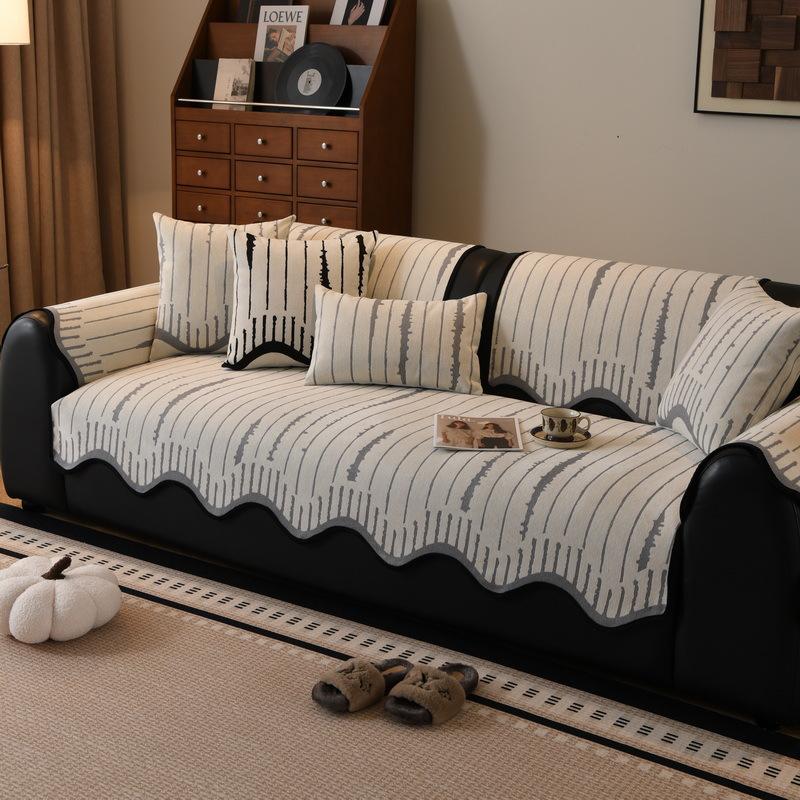 Premium Special-Shaped Sofa Cushion New Four-Season Universal Non-Slip Leather Sofa Straight Row Seat Cushion Cover Cloth Towel Cover