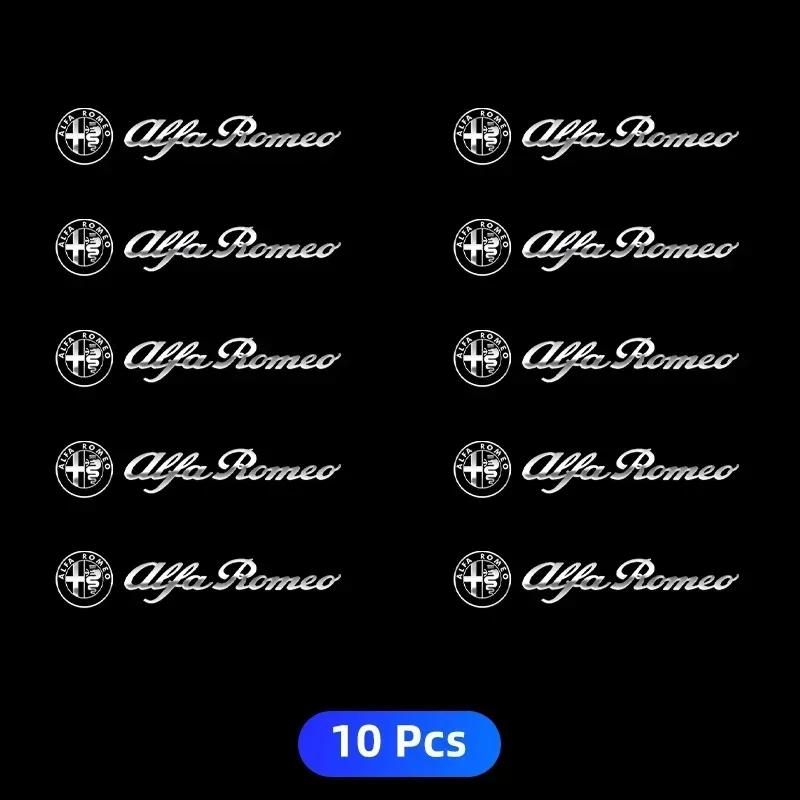 Metal Emblem Auto Decor Wiper Decals Reflective Car Window Stickers For Alfa Romeo Giulietta Giulia GT Mito Brera F1 Stelvio