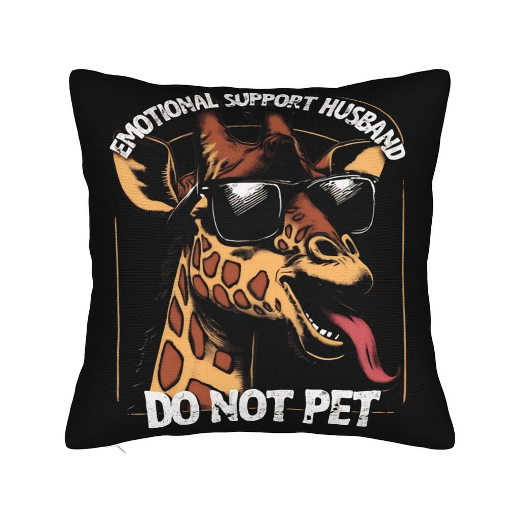 EMOTIONAL SUPPORT HUSBAND DO NOT PET Pillow Case Comfy Pillow Cover Cute Funny Pillowcases For Living Room Chair