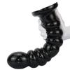 Extra Large Beaded Anal Plug with Suction Cup - Soft Thick Butt Plug for Men Women, Stretching Backdoor Adult Toy