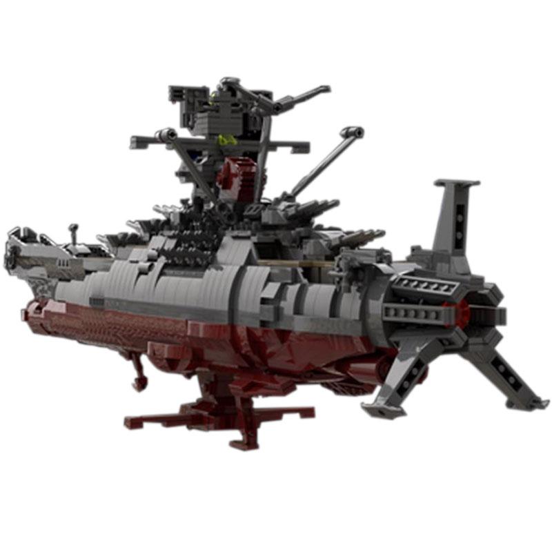 New Military MOC-31693 Classic Animation Space Battleship Yamato Famous Spaceship Space Ship Model Building Blocks DIY Kids Toys