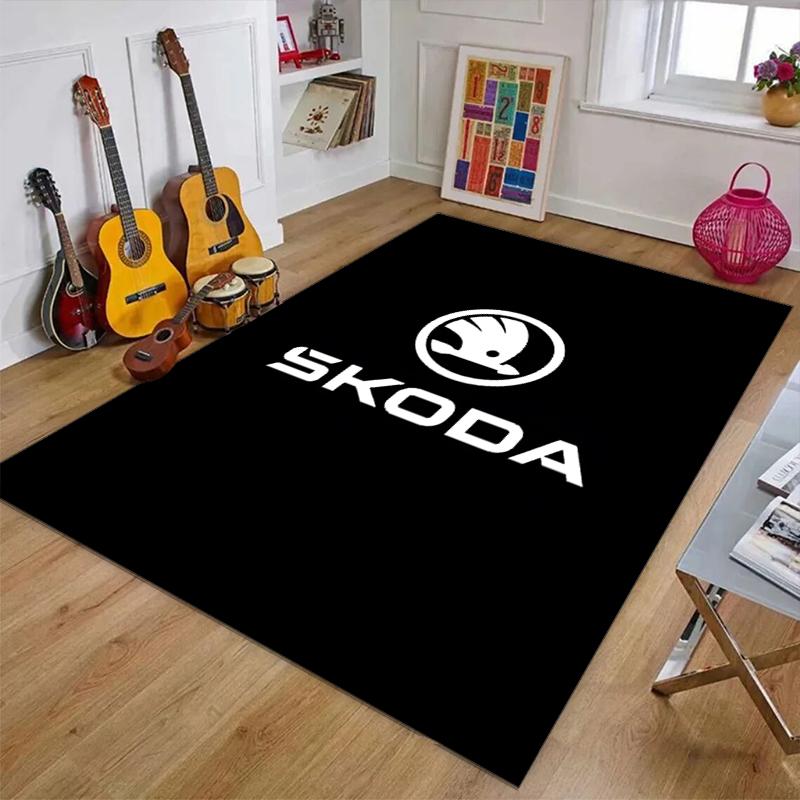 Полиэстеровый ковер Skoda, Мягкий коврик для помещений под офисное кресло, в гостиную, к компьютерному столу - Декоративный дизайн коврика для домашнего офиса
