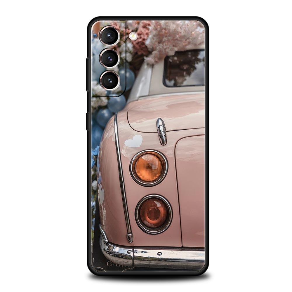 Классический Винтажный Старый Ретро Автомобиль Чехол для Телефона Для Samsung Galaxy S24 S23 S22 S20 Ultra S21 FE 5G S10 S9 Plus S10E S8 Мягкий Чехол