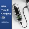Men's USB rechargeable nose and ear hair trimmer-small, portable, digital display design, suitable for home or business trip