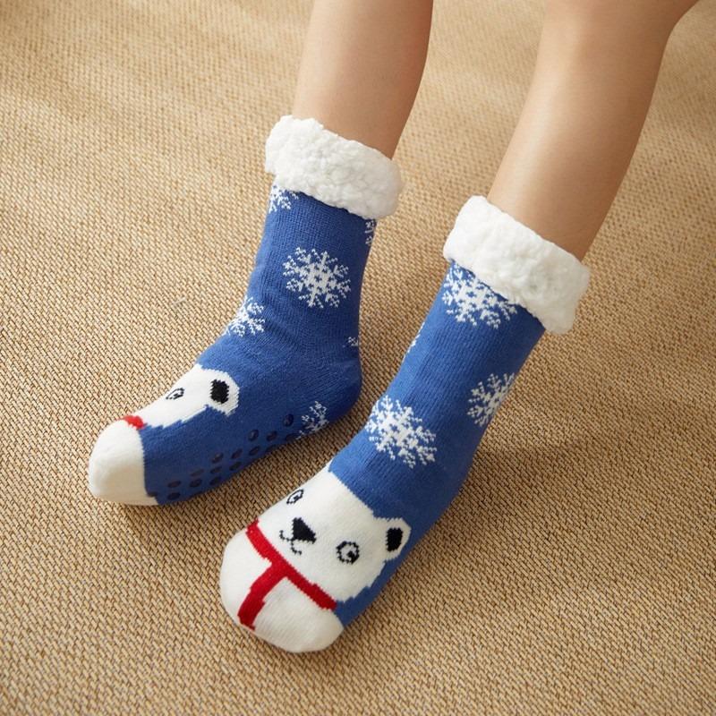 Women Winter Warm Soft Indoor Socks Cozy Plus Pile Carpet Sleeping Sock