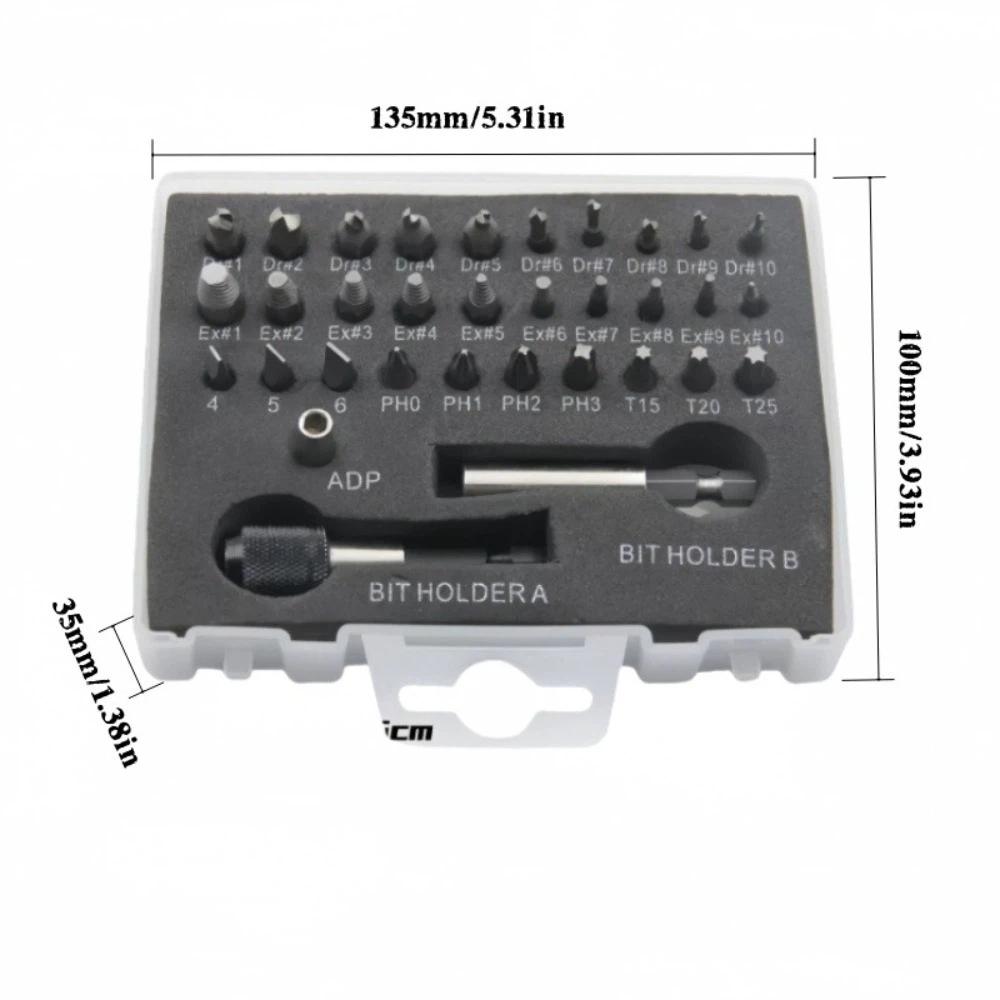 33 Piece Set High Speed Steel Broken Bolt Remover Stubborn Screw Tool For Broken Screw Removal
