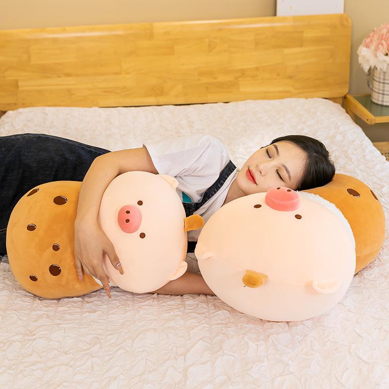 Новая плюшевая игрушка свинка бабл-ти, мягкая милая кукла-собачка, подарок для девочки