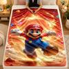 Фланелевое одеялоSuper Mario Теплое Мягкое Плед для Использования в Помещении на Диване Кровати Гостиной