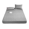 Waterproof Quilted Fitted Sheet Washable Bed Cover Queen Breathable Bedcloth Bedspread Bed Protector Pad (No Piollowcase)