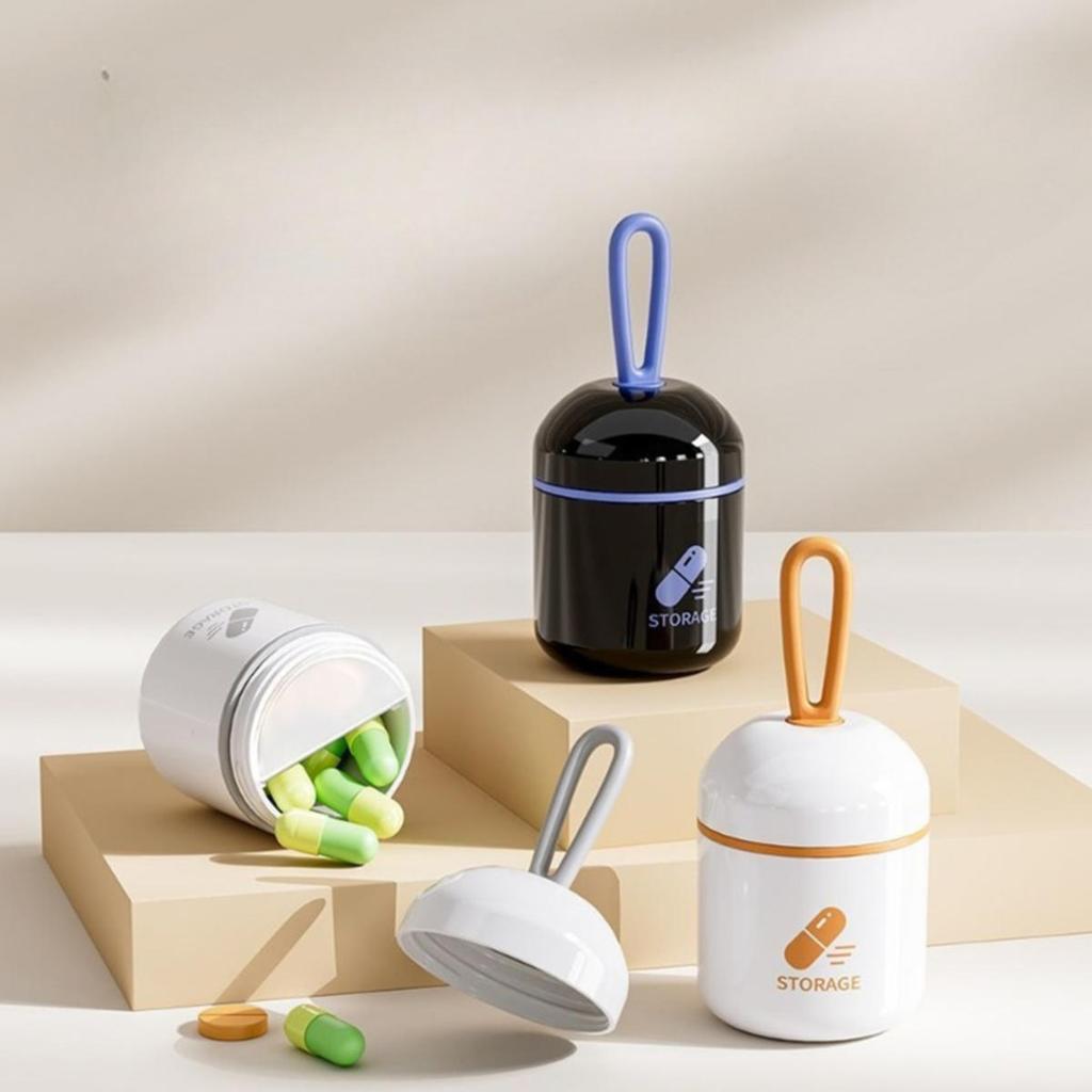 Мини-коробка для лекарств Компактная Удобная Водонепроницаемая и Влагостойкая Домашняя Коробка для Хранения Таблеток