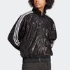 adidas Оригинальная спортивная куртка Clover Blue Version в полоску с принтом и блестками, мужские куртки черного цвета IA2461