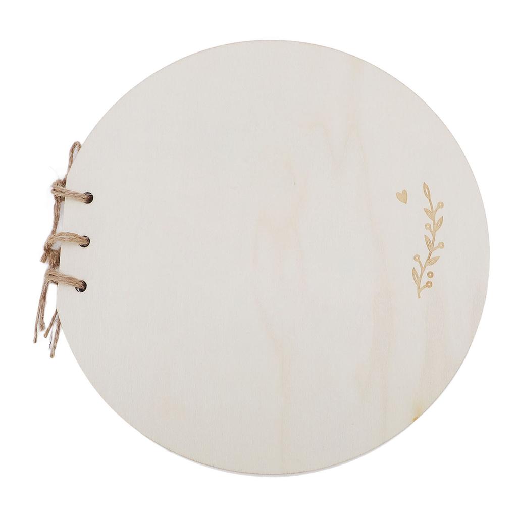 Baby Shower Guest Book Synthetic Wood and Paper Baby Shower Sign In Guest Book for Parties