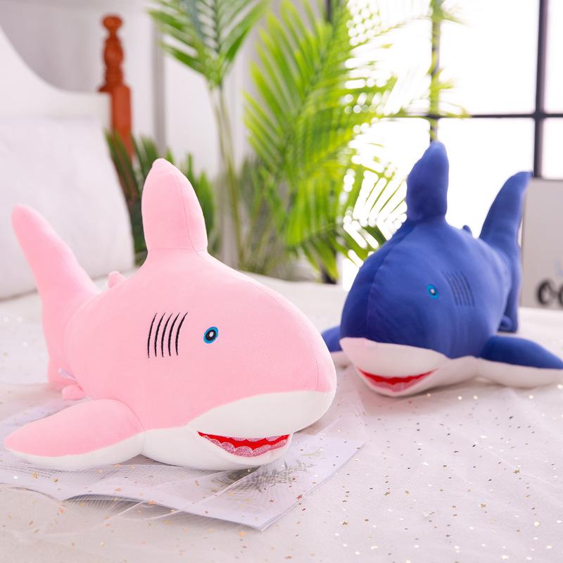 Мягкая игрушка в виде акулы из хлопка, мультяшная мягкая океанская кукла, подушка, подарок на день рождения