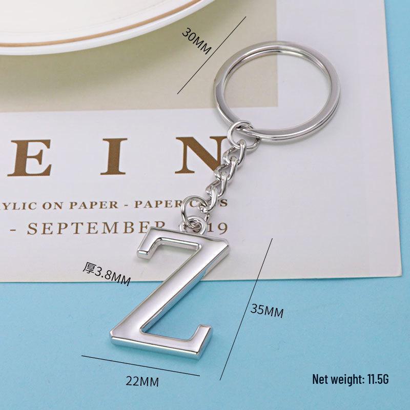 Custom English Alphabet Keychain: Personalized Letter Pendant Gift