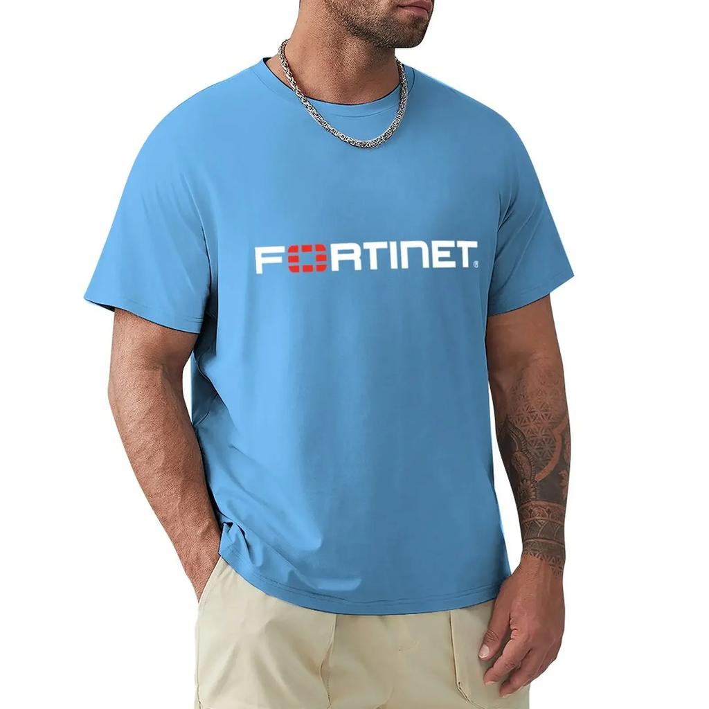 Логотип FORTINET Футболка тяжеловесы милые топы мужские смешные футболки