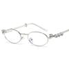 Y2k Rhinestone Sunglasses Bling Anti-Blue Light Spectacles Convenient Oval Women Sunglasses  Travel