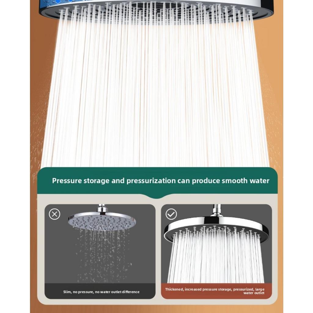 Верхний распылитель, душевая лейка с большим объемом воды под давлением, душевая лейка с одной головкой под давлением для душа, бытовая душевая лейка